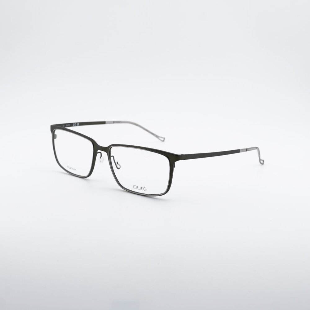 Airlock P-4011 310 Eyeglasses Matte Olive 56mm Rectangle Frame